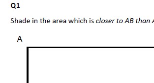 Loci questions for GCSE Maths